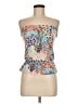 Assorted Brands 100% Viscose Rayon Orange Ivory Sleeveless Top Size M - photo 1