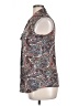 BCBGMAXAZRIA Paisley Gray Sleeveless Blouse Size XL - photo 5