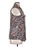 BCBGMAXAZRIA Paisley Gray Sleeveless Blouse Size XL - photo 4