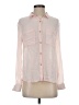Holding Horses Color Block Pink Long Sleeve Button-Down Shirt Size XS - photo 1