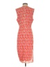 Phase Eight Print Orange Pink Cocktail Dress Size S - photo 2