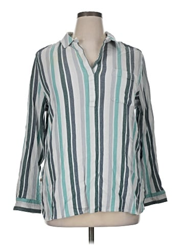 Sonoma Goods for Life 3/4 Sleeve Button-Down Shirt (view 1)