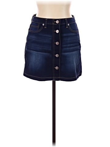 No Boundaries Denim Skirt (view 1)