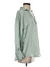 Zara Solid Green Long Sleeve Blouse Size XS - photo 4