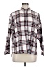 Barbour 100% Cotton Plaid Silver Long Sleeve Blouse Size 6 - photo 1