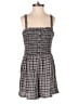Hollister 100% Viscose Plaid Gray Romper Size S - photo 1