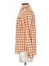 J.Crew 100% Cotton Checkered-gingham Orange Long Sleeve Button-Down Shirt Size 0 - photo 5