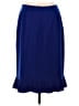 Le Suit 100% Polyester Solid Blue Formal Skirt Size 12 - photo 2