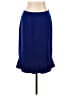 Le Suit 100% Polyester Solid Blue Formal Skirt Size 12 - photo 1