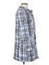 Zara Basic Checkered-gingham Color Block Plaid Tweed Multi Color Blue Coat Size XS - photo 4