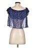Sage the Label 100% Polyester Blue Short Sleeve Blouse Size S - photo 2