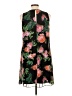 Calvin Klein 100% Polyester Floral Multi Color Black Casual Dress Size 10 - photo 2