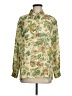 BonWorth 100% Polyester Print Green Long Sleeve Blouse Size M (petite) - photo 1