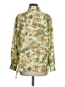 BonWorth 100% Polyester Print Green Long Sleeve Blouse Size M (petite) - photo 2