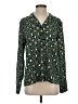 Unbranded Print Green Long Sleeve Blouse Size S - photo 1