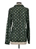 Unbranded Print Green Long Sleeve Blouse Size S - photo 2