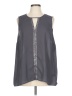 Torrid 100% Polyester Gray Sleeveless Blouse Size Lg Plus (0) - photo 1