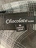 Chocolate 100% Polyester Plaid Gray Long Sleeve Blouse Size M - photo 7