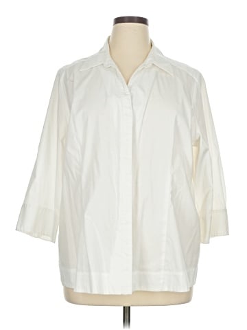 Riders by Lee 3/4 Sleeve Button-Down Shirt (view 1)
