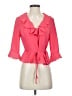 Topshop 100% Polyester Pink 3/4 Sleeve Blouse Size 6 - photo 1