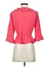 Topshop 100% Polyester Pink 3/4 Sleeve Blouse Size 6 - photo 2