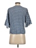 Max Studio 100% Rayon Blue Short Sleeve Blouse Size S (estimated) - photo 2
