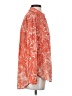 Anthropologie 100% Polyester Paisley Orange Long Sleeve Blouse Size XS - photo 4