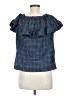 Hache Blue Short Sleeve Blouse Size EU 40 / US 10 - photo 2