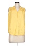 St. John's Bay Yellow Sleeveless Blouse Size L - photo 1