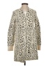 Evolution by Cyrus Animal Print Ivory Cardigan Size S - photo 1