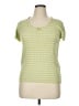 August Silk Green Short Sleeve Top Size 1X - photo 1