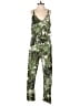 Topshop Tropical Green Jumpsuit Size 4 - photo 1
