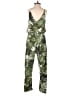 Topshop Tropical Green Jumpsuit Size 4 - photo 2