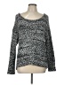 NY Collection Tweed Gray Pullover Sweater Size L - photo 1