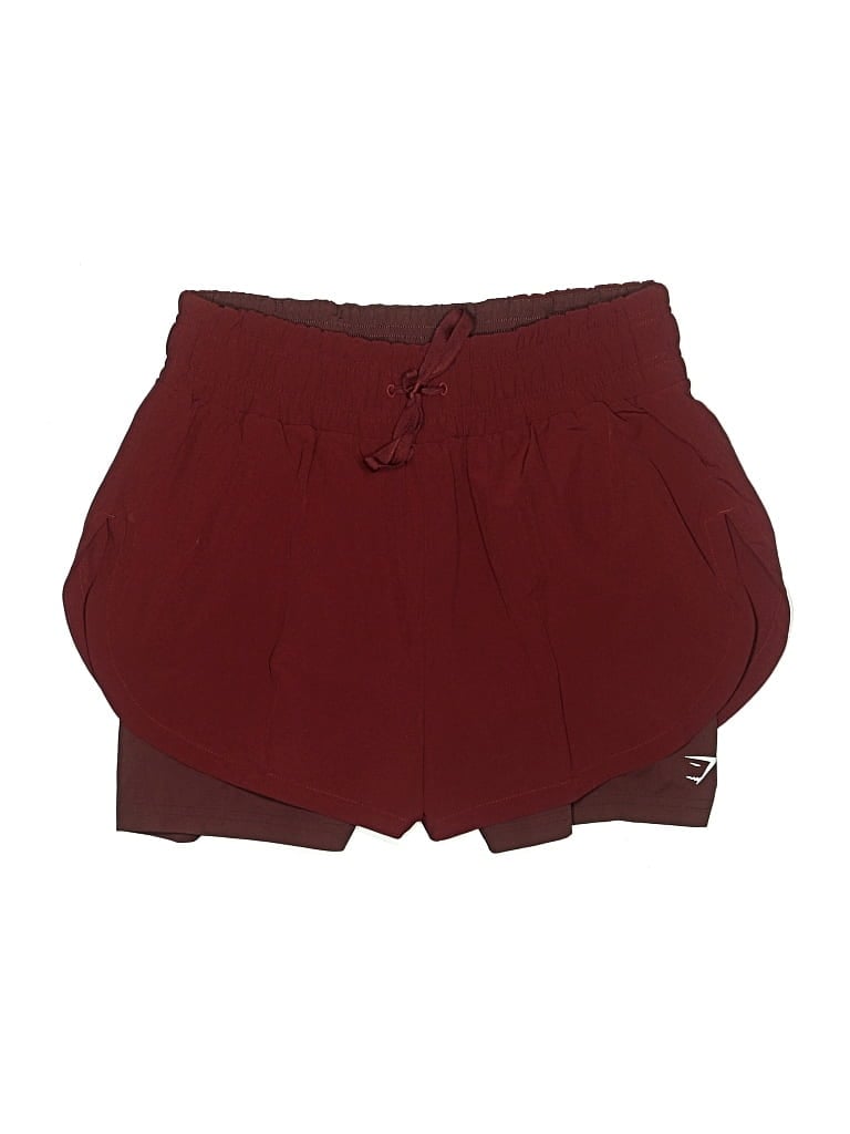 Pre-owned Gymshark Athletic Shorts In Burgundy