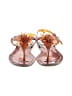 Saks Fifth Avenue Orange Brown Sandals Size 6 - photo 2