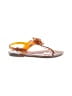 Saks Fifth Avenue Orange Brown Sandals Size 6 - photo 1