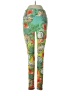 Kali Tropical Green Yoga Pants Size S - photo 1