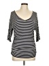 Oboe Black 3/4 Sleeve Top Size L - photo 1