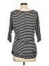 Oboe Black 3/4 Sleeve Top Size L - photo 2