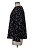 Banana Republic 100% Polyester Print Black Long Sleeve Blouse Size M - photo 5