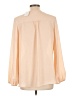Pleione 100% Polyester Tan Long Sleeve Blouse Size L - photo 2