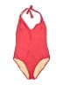 J.Crew Color Block Red One Piece Swimsuit Size 10 - photo 1