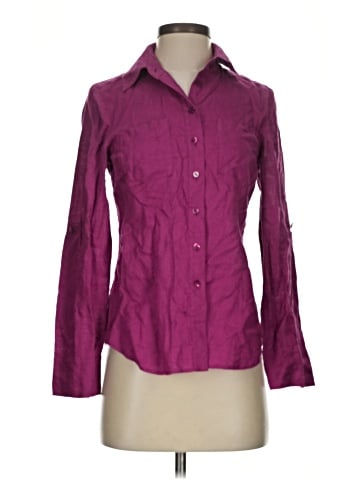 Ellen Tracy Long Sleeve Button-Down Shirt (view 1)