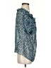 Moda International 100% Polyester Blue Short Sleeve Blouse Size S - photo 4