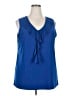 Assorted Brands Blue Sleeveless Blouse Size 2X - photo 1