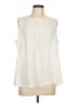Vince Camuto 100% Polyester Ivory Sleeveless Blouse Size L - photo 1