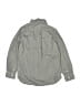 Gap Kids 100% Cotton Chevron-herringbone Gray Long Sleeve Button-Down Shirt Size 10 - photo 2