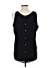 Ann Taylor LOFT Black Sleeveless Blouse Size L - photo 2