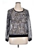 Mason + Mackenzie 100% Polyester Silver Long Sleeve Blouse Size XL - photo 1